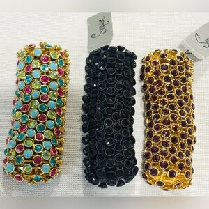 Sequin Sparkling Bezel Stretch Bracelets NEW